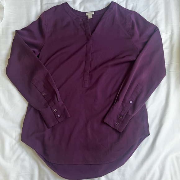 J. Crew Factory Tops - J. Crew Factory purple blouse, size small
